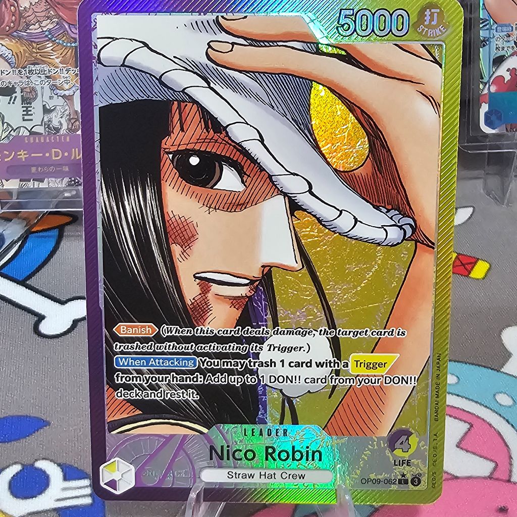 ONE PIECE OP09-062 ENGLISH PARALLEL LEADER NICO ROBIN | Shopee Philippines