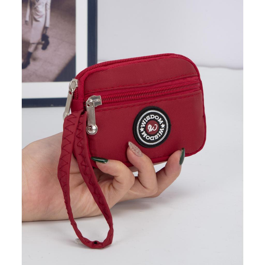 New Summer Fashion Small Coin Purse 2 Zipper Wallet with Handle Simple ...