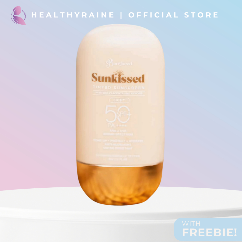 BAREFACED (New Shade) Sunkissed Tinted Facial Sunscreen (Light) SPF 50 ...
