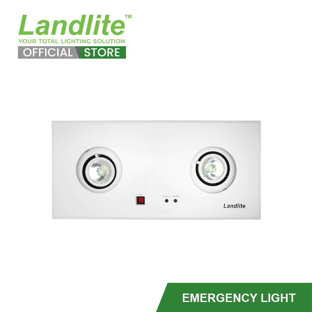 Landlite Emergency Lights (LEMER-23-2X2W DL) | Shopee Philippines