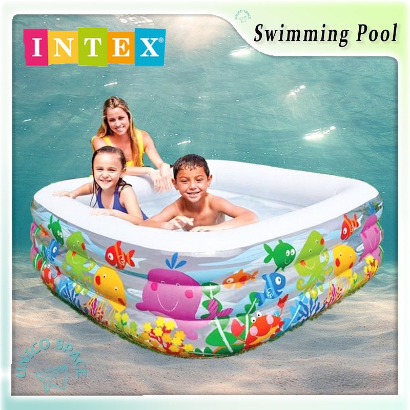 UNICO SPACE Intex 57471 Aquarium Pool Model Swimming Pool Inflatable ...