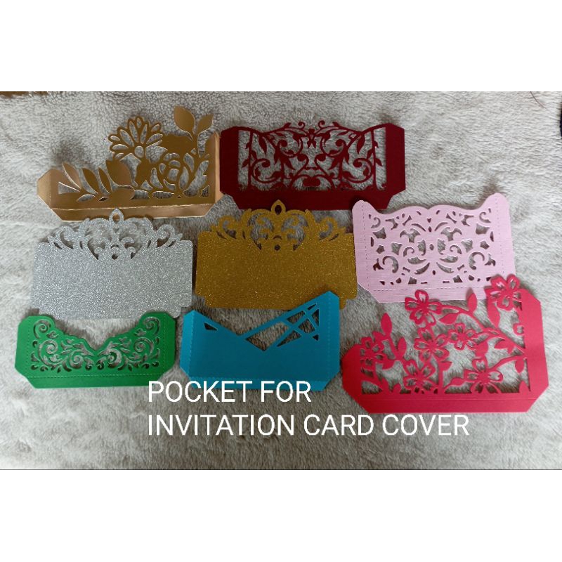 POCKET ONLY FOR INVITATION CARD COVER 4X6/5X7 | Shopee Philippines