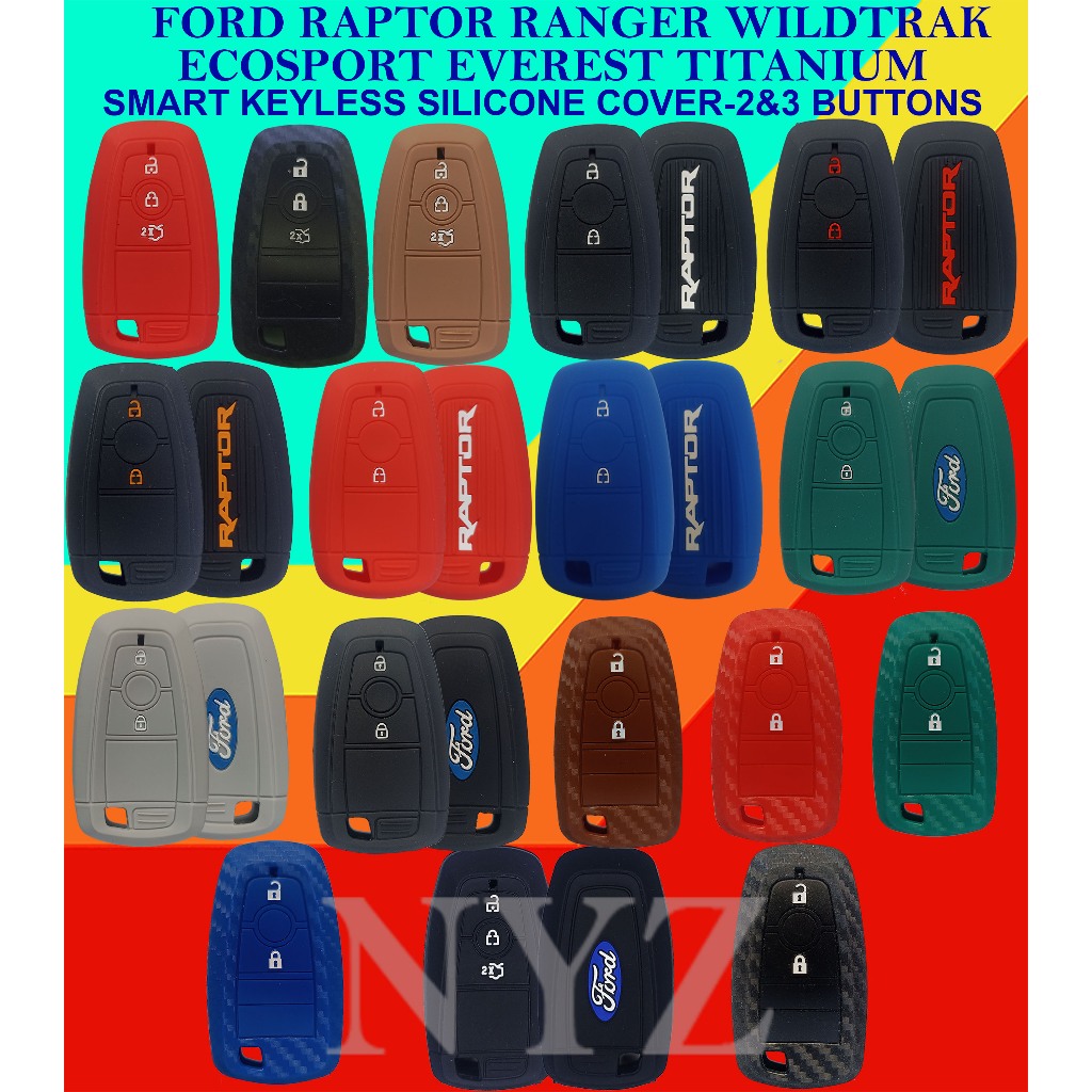 FORD Raptor / Ranger / Wildtrak / Everest / EcoSport Keyless Silicone ...