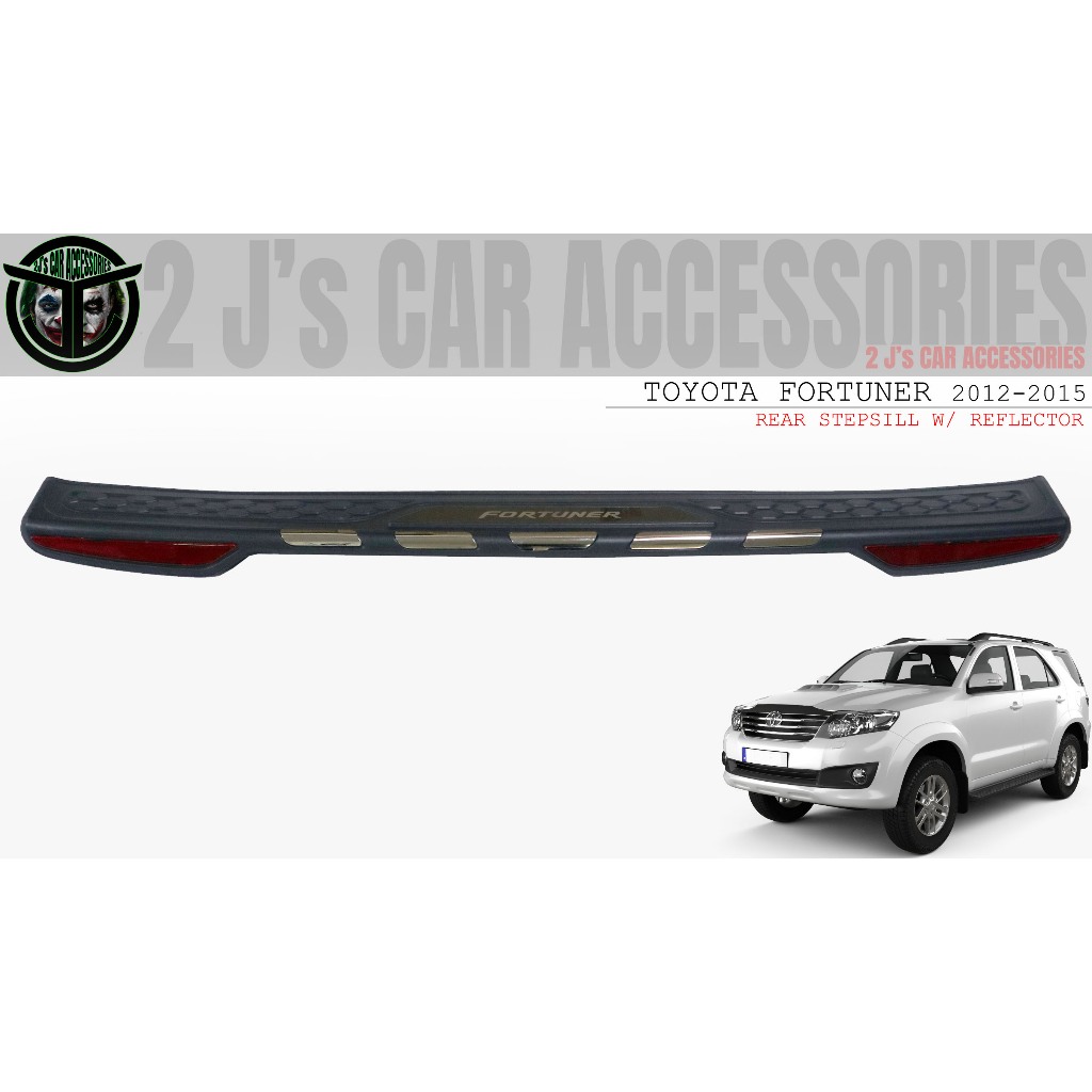 TOYOTA FORTUNER 2012 TO 2015 REAR STEP SILL / REAR BUMPER STEPSILL WITH ...