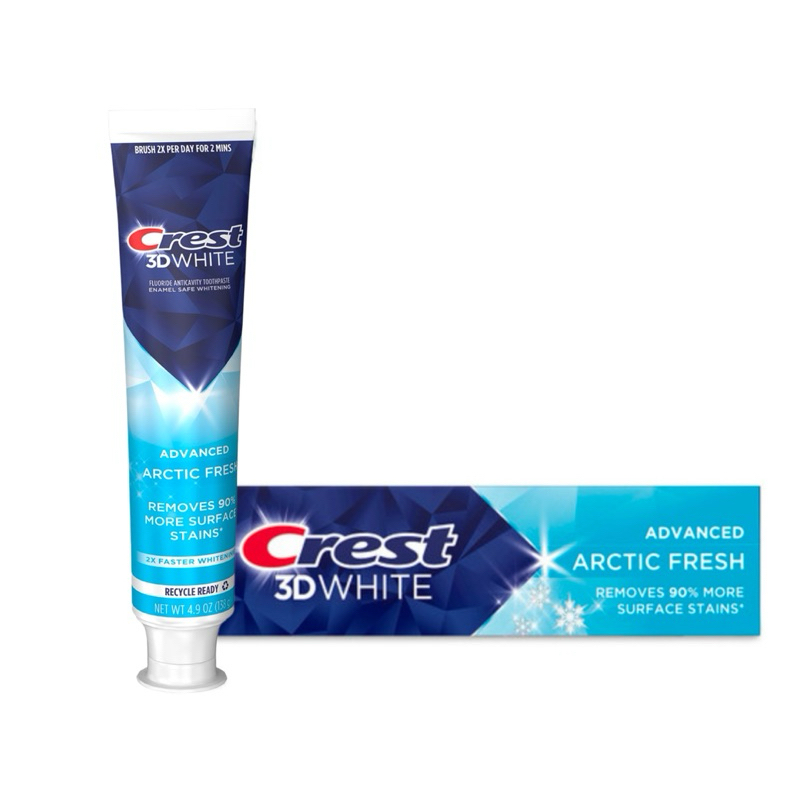 Crest 3DWhite Advanced Arctic Fresh Whitening Toothpaste | 4.9Oz (138g ...