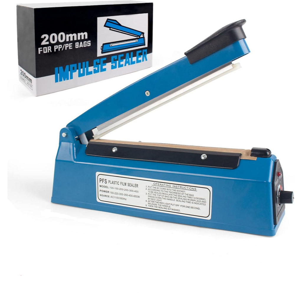 200mm Impulse Heat Sealer Plastic Bag Sealer Sealing Machine | Shopee ...