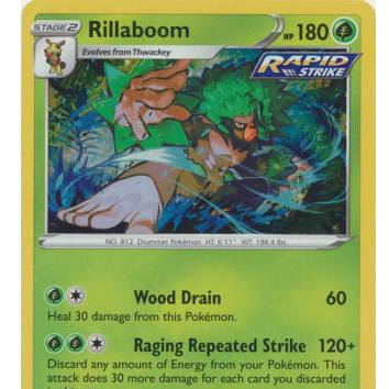 Rillaboom - SWSH277 - Holo Promo Pokemon Sword & Shield Promos | Shopee ...