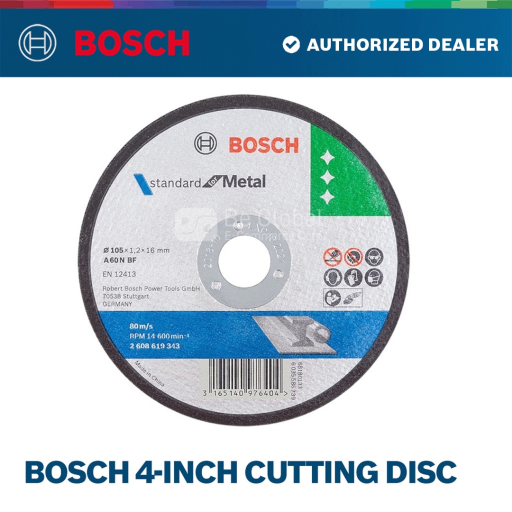 Bosch 4-inch Cutting Disc - EXP. Dec 2028 - Tools/Accessories | Shopee ...