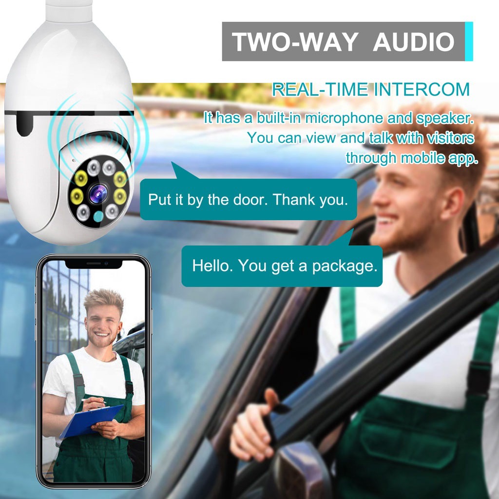 BUY 1 TAKE 1 V380 Pro CCTV Camera Dual Lens No Wifi Needed Night Vision ...