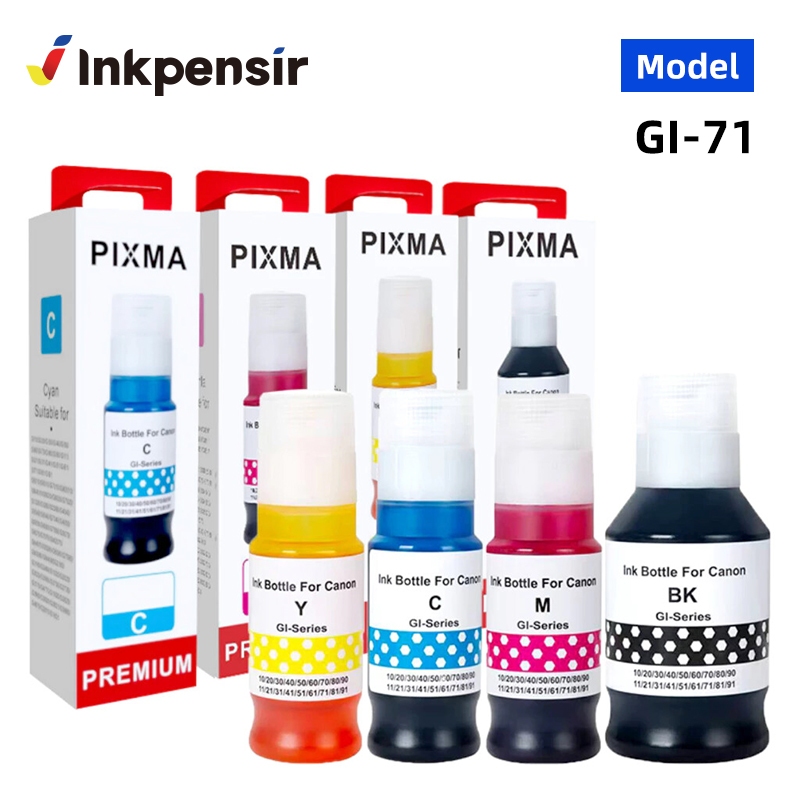 Canon GI-71 Dye Refill Ink 70ml/135ml for PIXMA G1020, G2020, G3020 ...