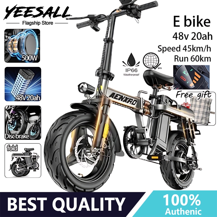Electric bikes E Bike Wheels 48V Electric Bikes 14 inches Electronic Bike  For Adult Ebik