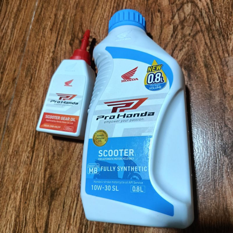 PRO HONDA SCOOTER MB FULLY SYNTHETIC HONDA 4-STROKE MOTORCYCLE OIL API ...