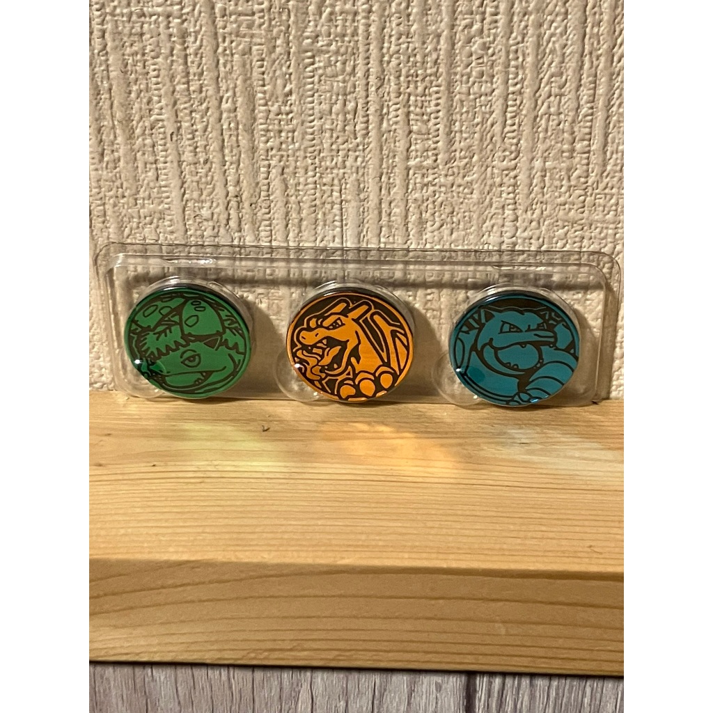 Pokemon Card Game Set of 3 Pokemon Coins - Venusaur Charizard Blastoise ...