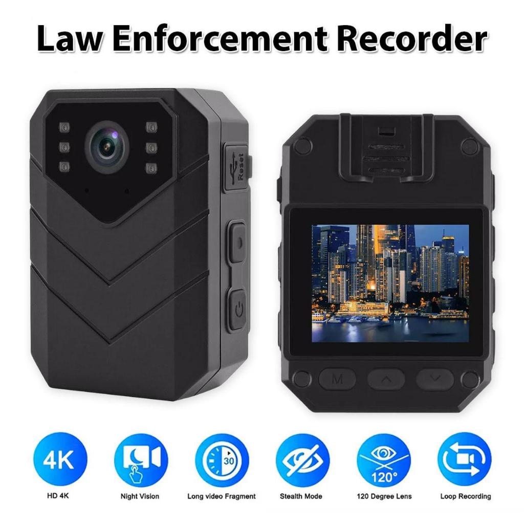 4K Full HD 1080P Mini Body Camera 2 Inch Night Vision Video Recorder ...
