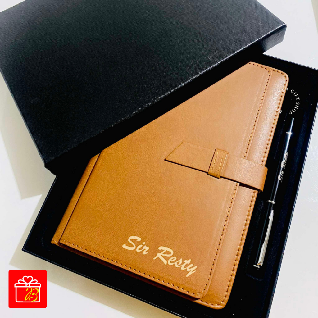 Personalized Laser Engraved Undated Planner / Leather Notebook with ...