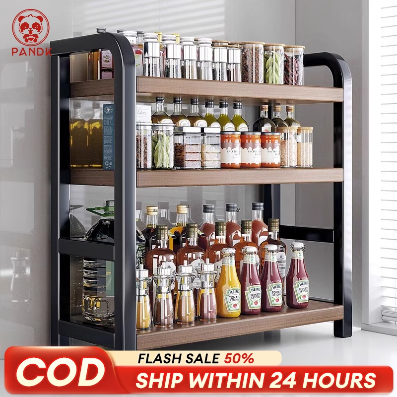 Condiments Organizer Carbon Steel Seasoning Rack Seasoning Box Storage ...