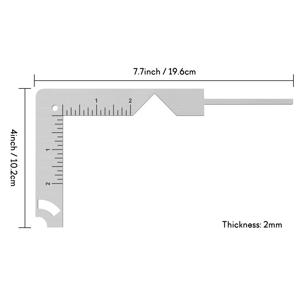 5 in 1 Book Cover Guide Stainless Steel Metal Bookbinding Tool for DIY ...