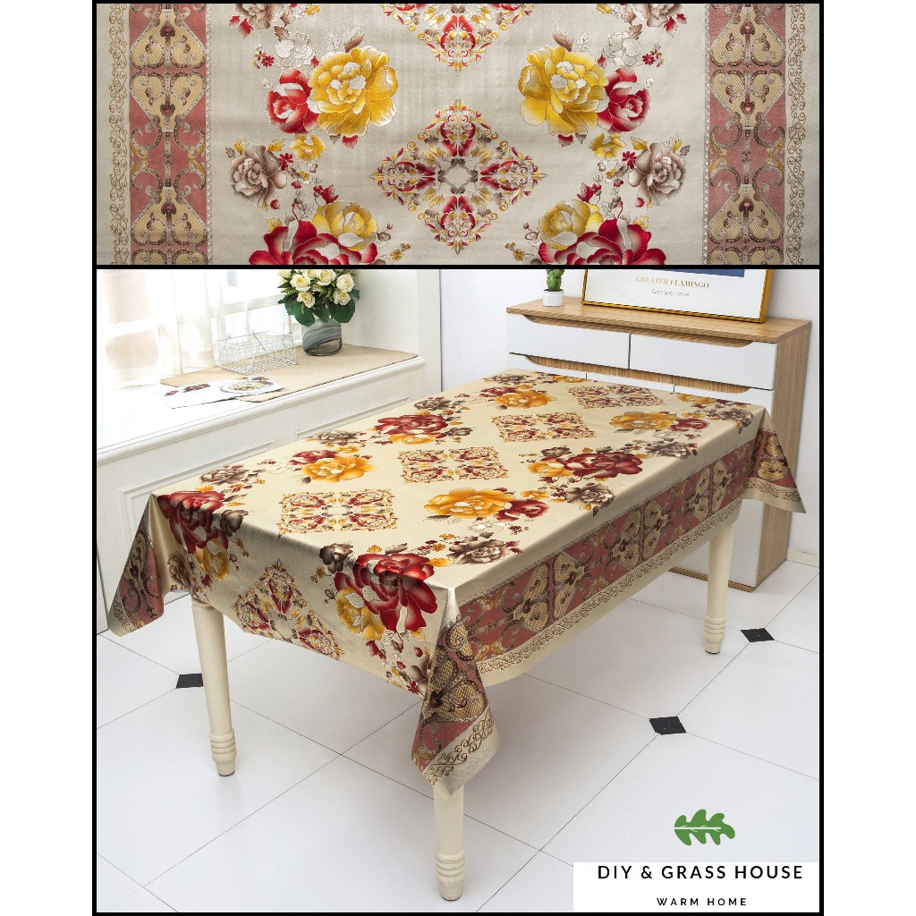 PVC tablecloth mantle Gold-plated tablecloth PVC tablecloth waterproof ...