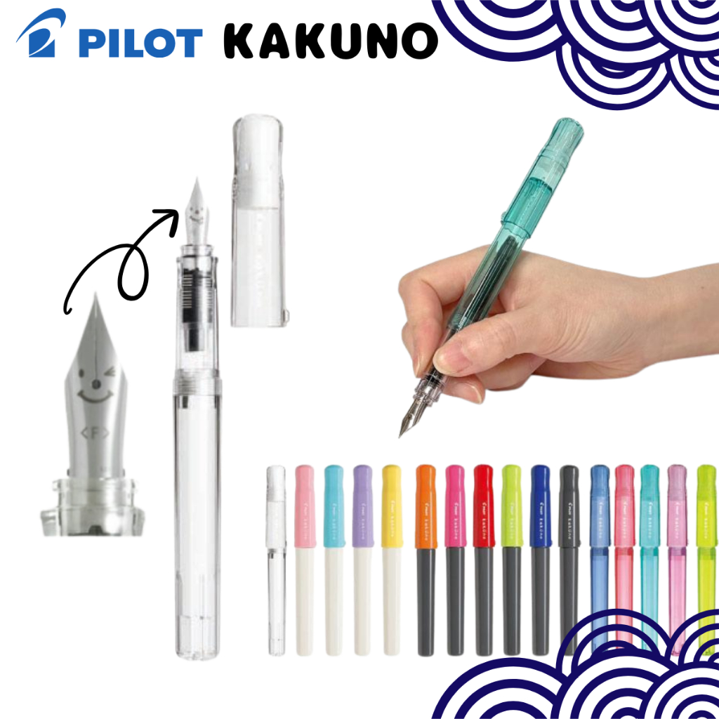 【Japan Stationery】PILOT KAKUNO Fountain Pen EF / F / M | Shopee Philippines