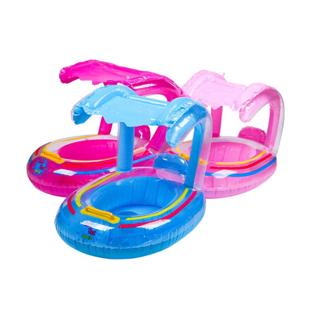 Kids Swimming Float Boat Inflatable Small Yacht with Handle for Kids ...