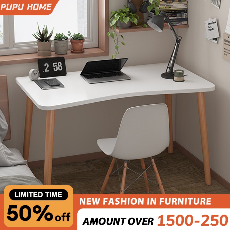 80/100/120CM Study Desk Home Bedroom Office Table Simple Writing ...
