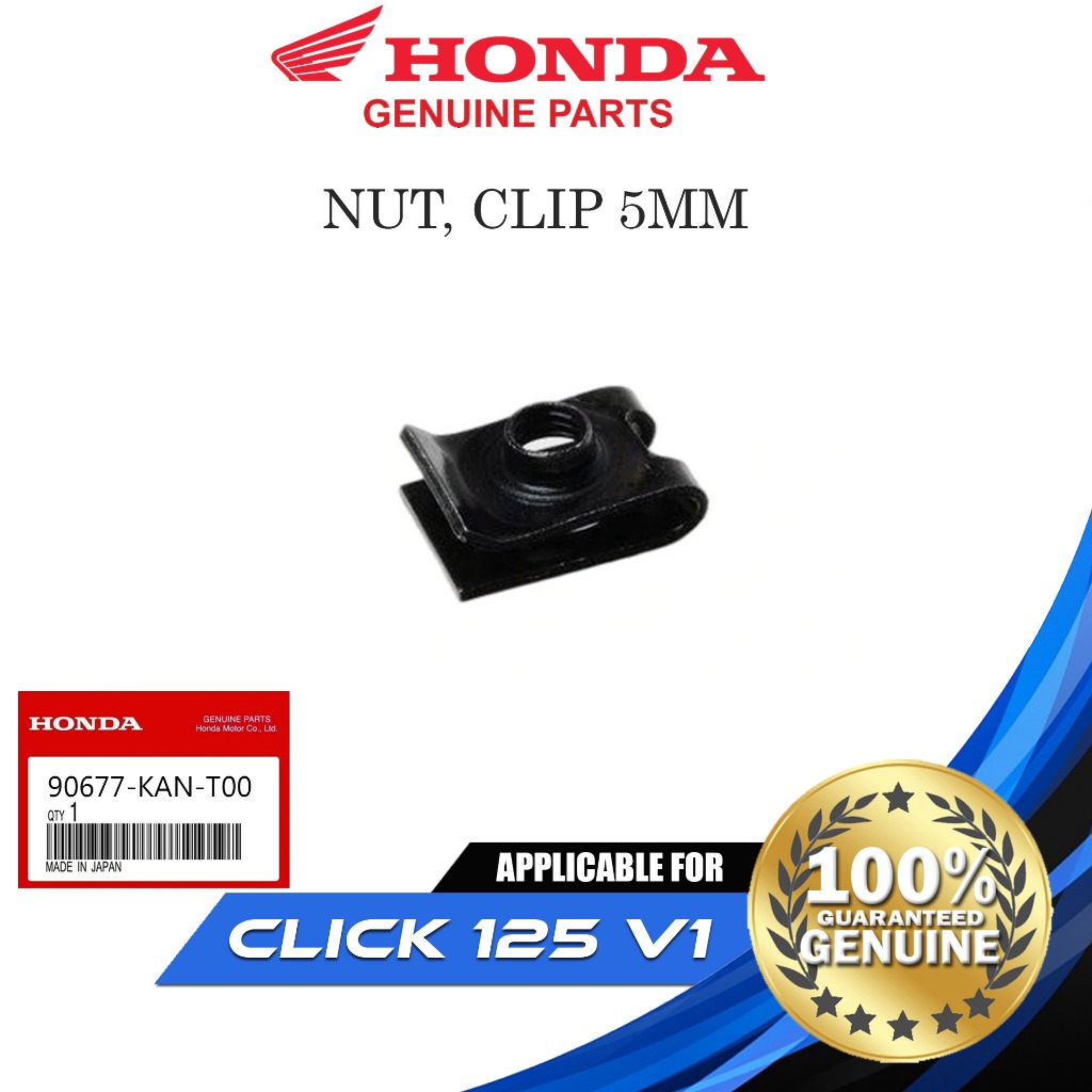 HONDA GENUINE CLIP NUT 5MM FOR CLICK 125i V1,V2,V3/ADV150/160/PCX150 ...