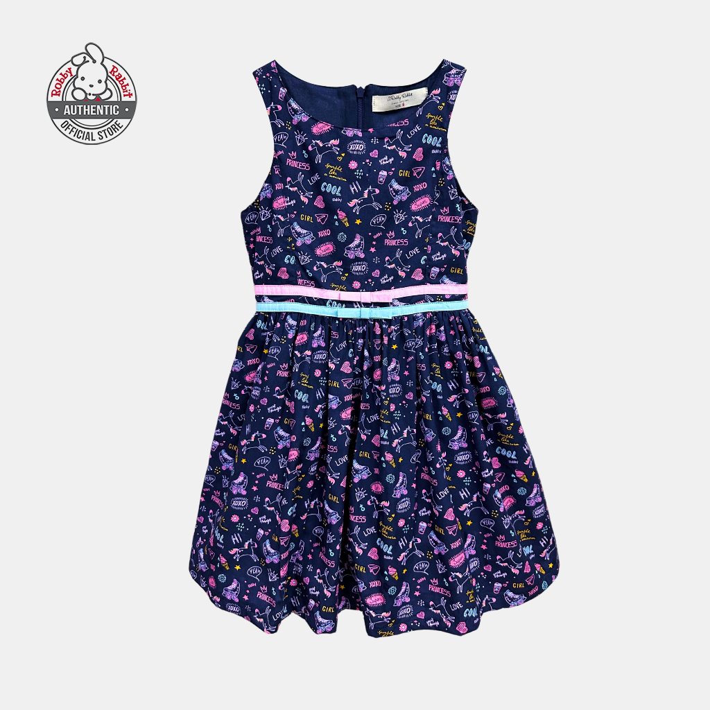 Robby Rabbit Princess XOXO Dress (Navy Blue) | Shopee Philippines