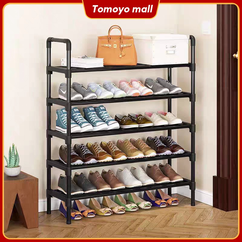 8 Layer Shoe Rack Tier Stainless Steel Stackable Shoe Rack Organizer ...