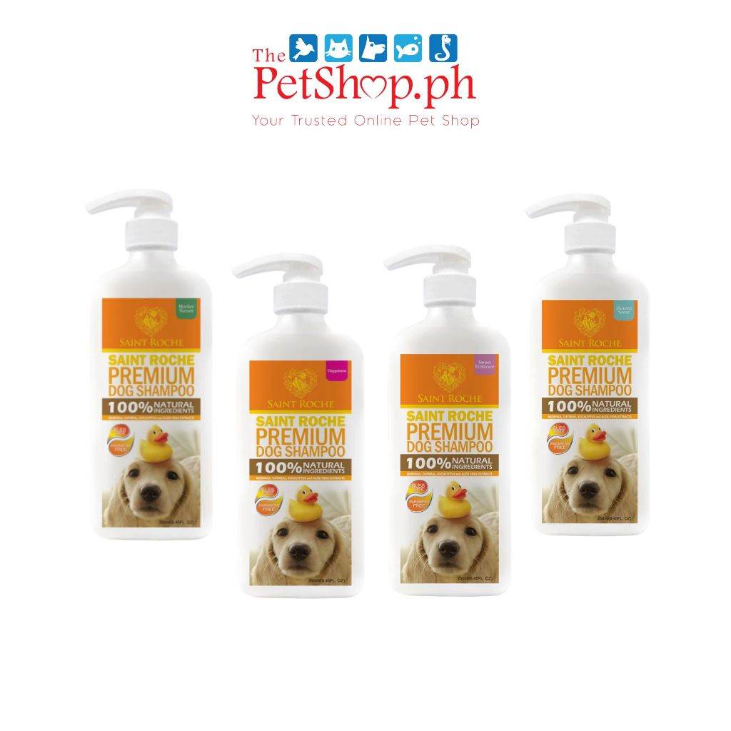 Saint Roche Premium Natural Dog Shampoo 250ml (Adult & Puppy) | Shopee ...