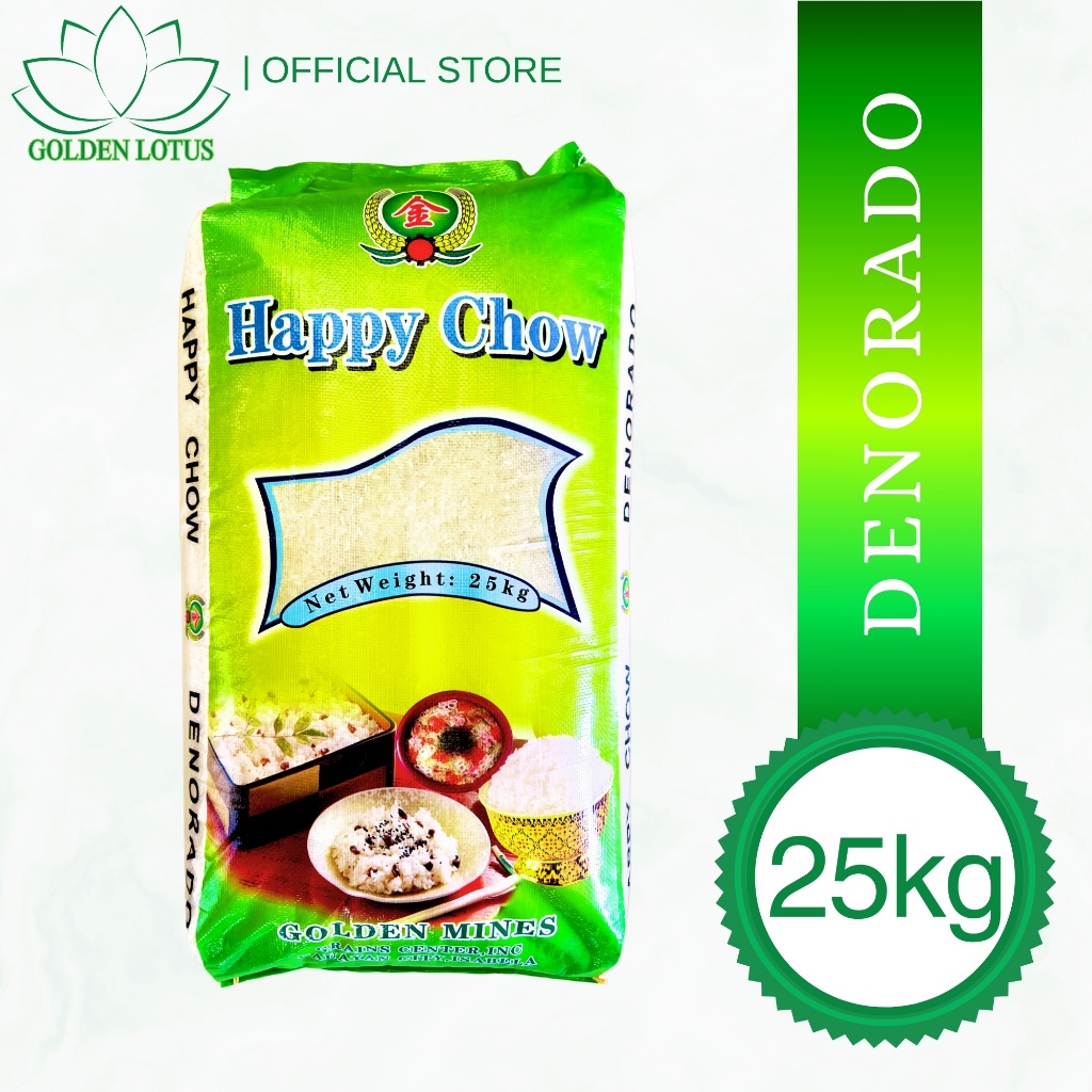 Golden Lotus HAPPY CHOW Premium White Rice Organic 25kg Whole grain ...