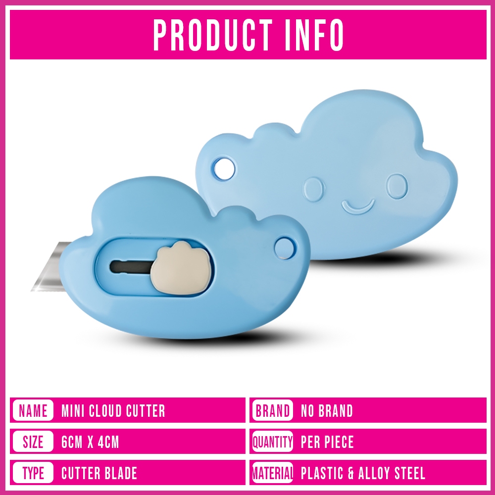 Mini Cloud Cutter Cute Utility Knife Paper Cutter Razor Blade Office ...