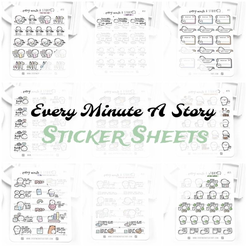 Every Minute a Story Sticker Sheets | Shopee Philippines