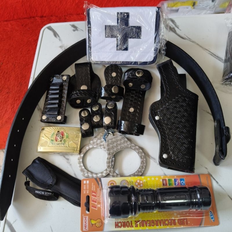 SECURITY GUARD SET BELT WITH COMPLETE ACCESSORIES | Shopee Philippines