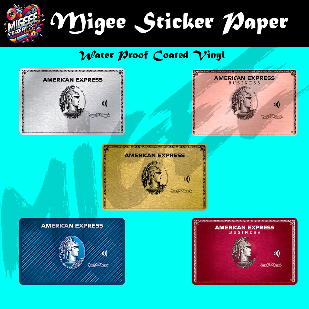 AMERICAN EXPRESS - (SKIN CARD STICKER) ATM/CREDIT/DEBIT/BEEP | Shopee ...