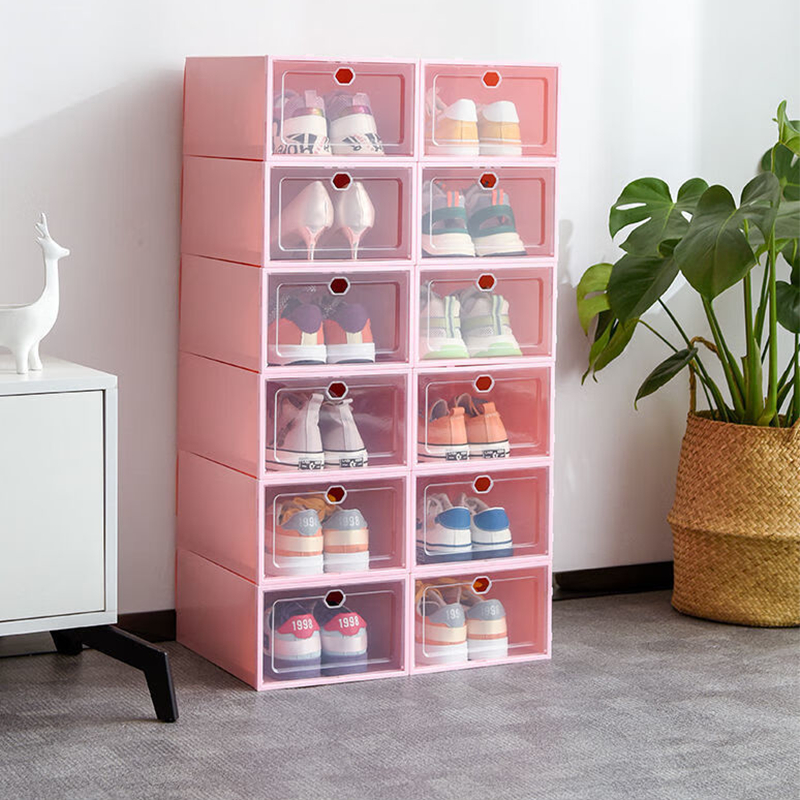 Large shoe box Sports shoes High heels Foldable Storage shoe rack ...
