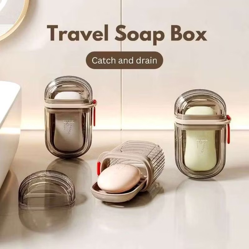 Portable Travel Soap Case Soap Holder Soap Dish with Lid Travel Soap ...
