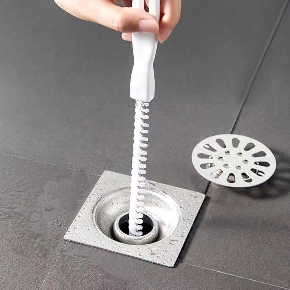 Pipe Dredging Brush Bathroom Hair Sewer Sink Cleaning Brush Drain ...
