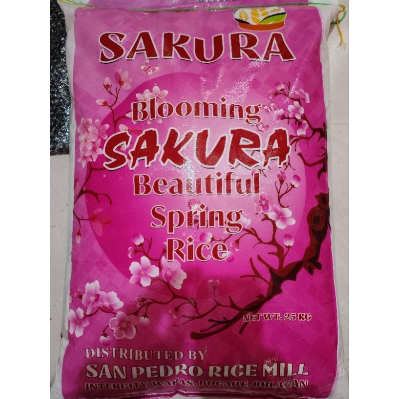 SAKURA RICE. 25KGS blooming sakura beautiful spring rice | Shopee ...