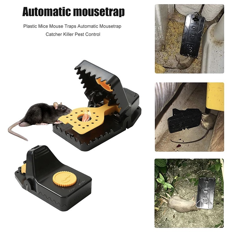 Large Mouse Rat Traps High Sensitive Snap Reusable Plastic Rat Traps ...
