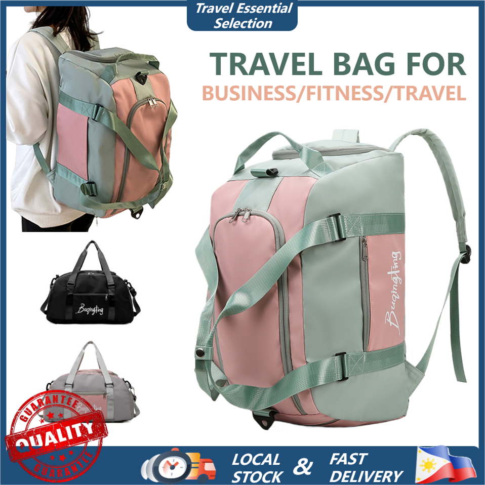 Large Capacity Travel Duffel Bag for Women Gym Backpack with Shoe ...