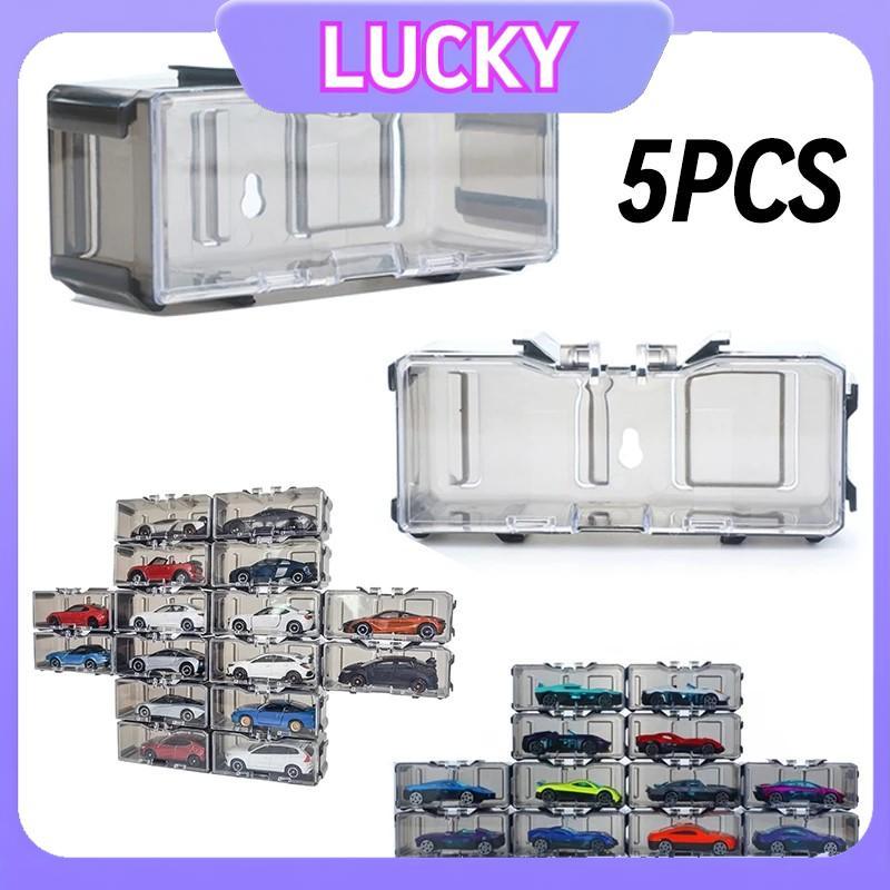 5pcs Hot Wheels Clear Storage Box Fasteners Display Storage Box Tomica ...