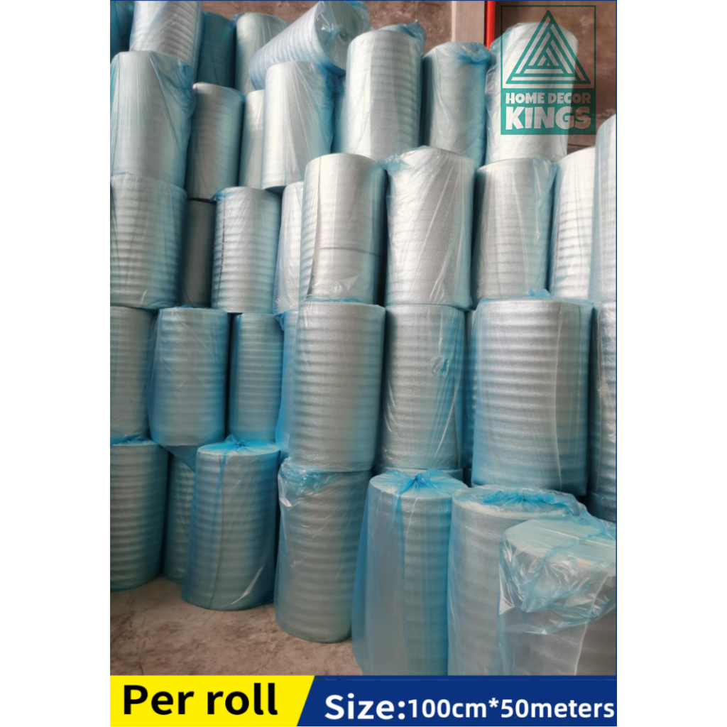 (Per Roll)100cm x 50meters Insulation Foam Polyethylene PE Foam Wrap ...