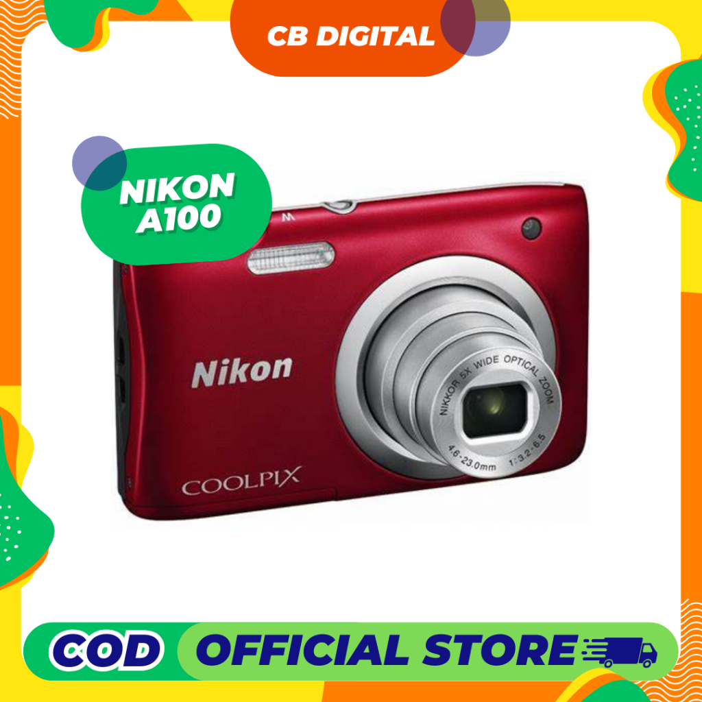 Nikon COOLPIX A100 digitális fényképezőgép, 20.1MP, Fekete