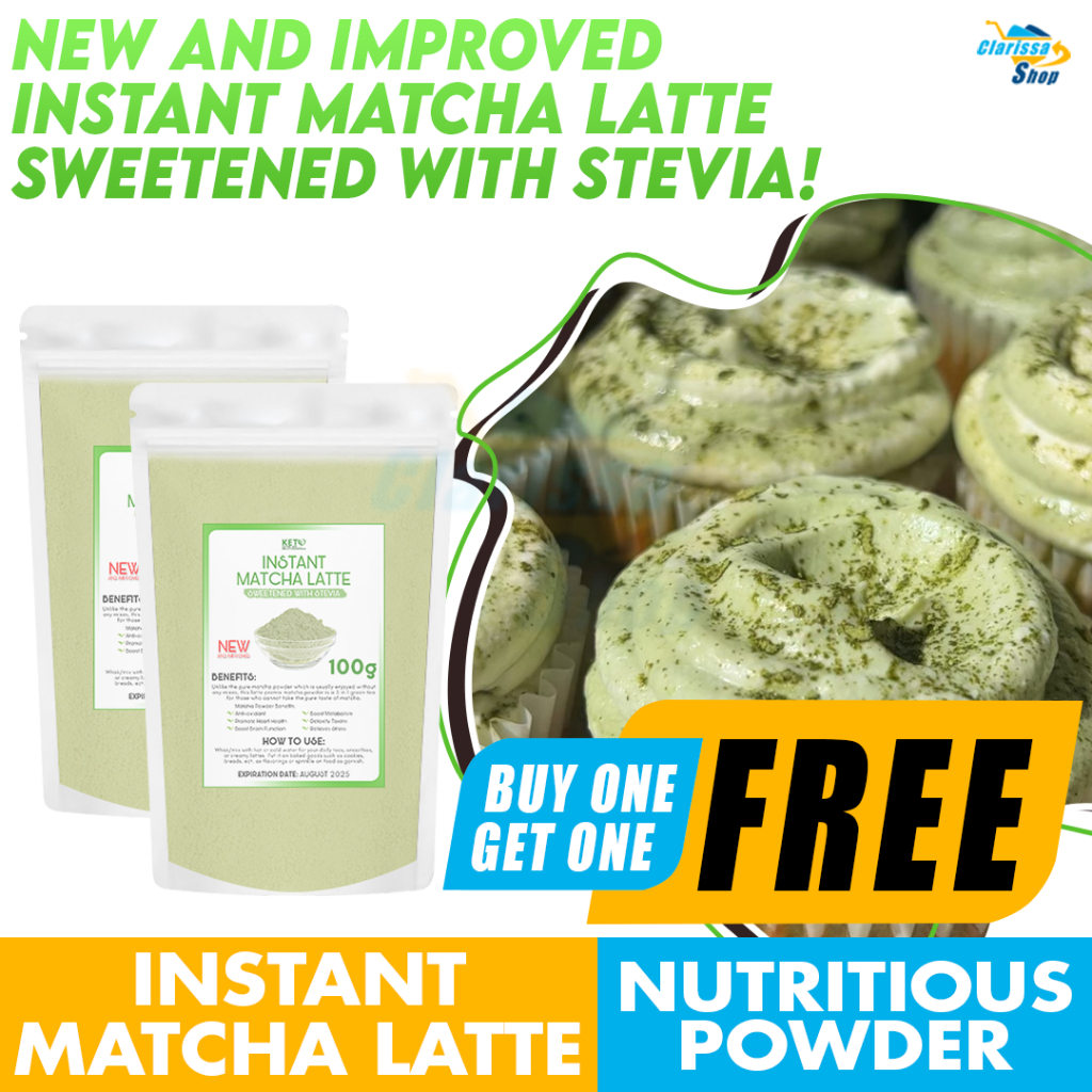 BUY1 TAKE 1 INSTANT MATCHA LATTE — Sweetened with Stevia, Now Milkier ...