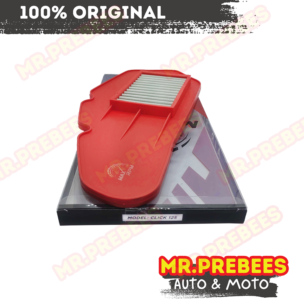 MAX RPM Air Filter for Click 125/150 ONLY | Shopee Philippines