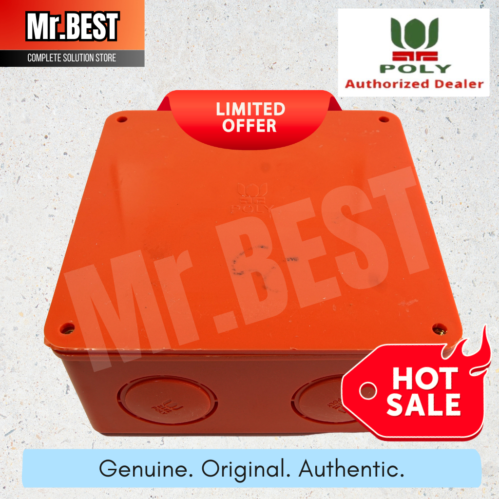 Poly PVC Square Type Junction Box with Cover – Super Thick and Durable ...