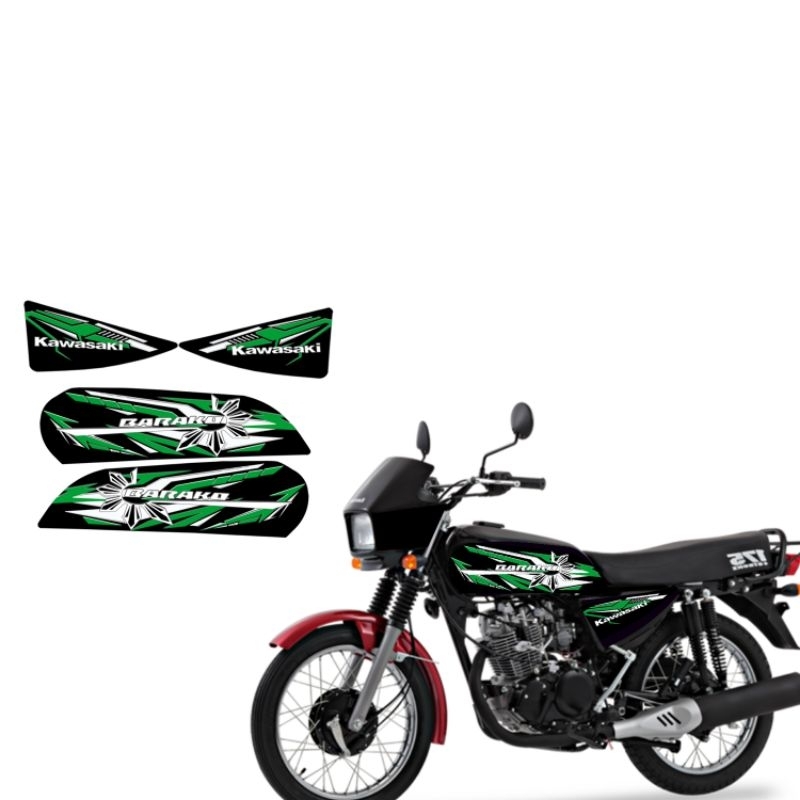 Kawasaki barako 175 gas tank decals/motorcycle stickers | Shopee ...