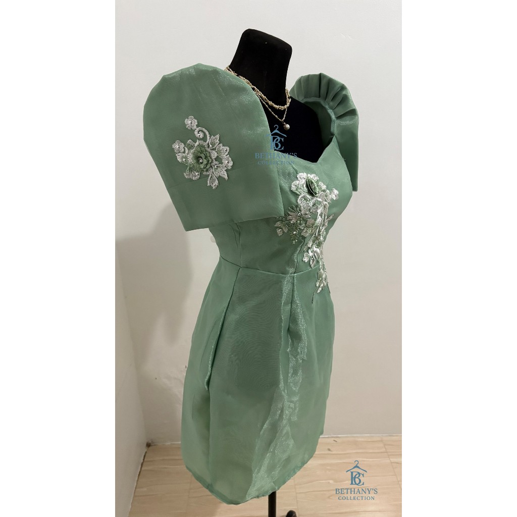 green emerald velvet dress WD02 - Made-To-Order