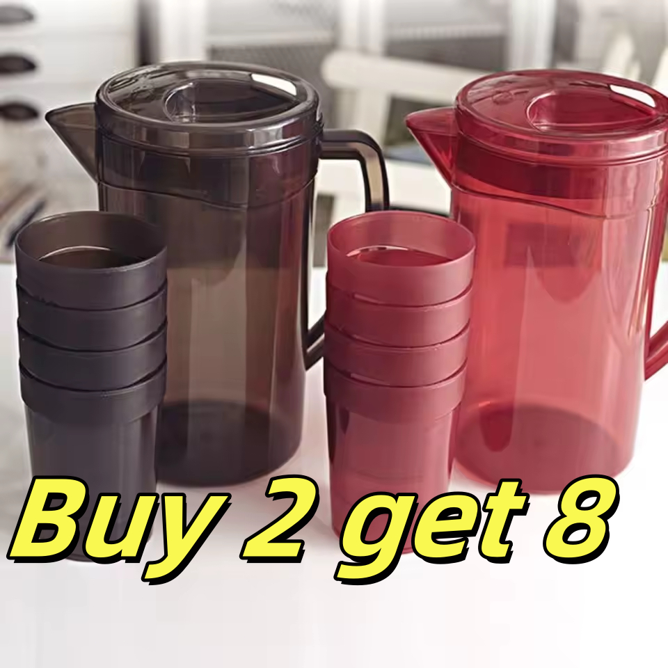 Buy 2 get 8 Pitcher with 4 Cups Large Capacity Kettle Fiberglass ...