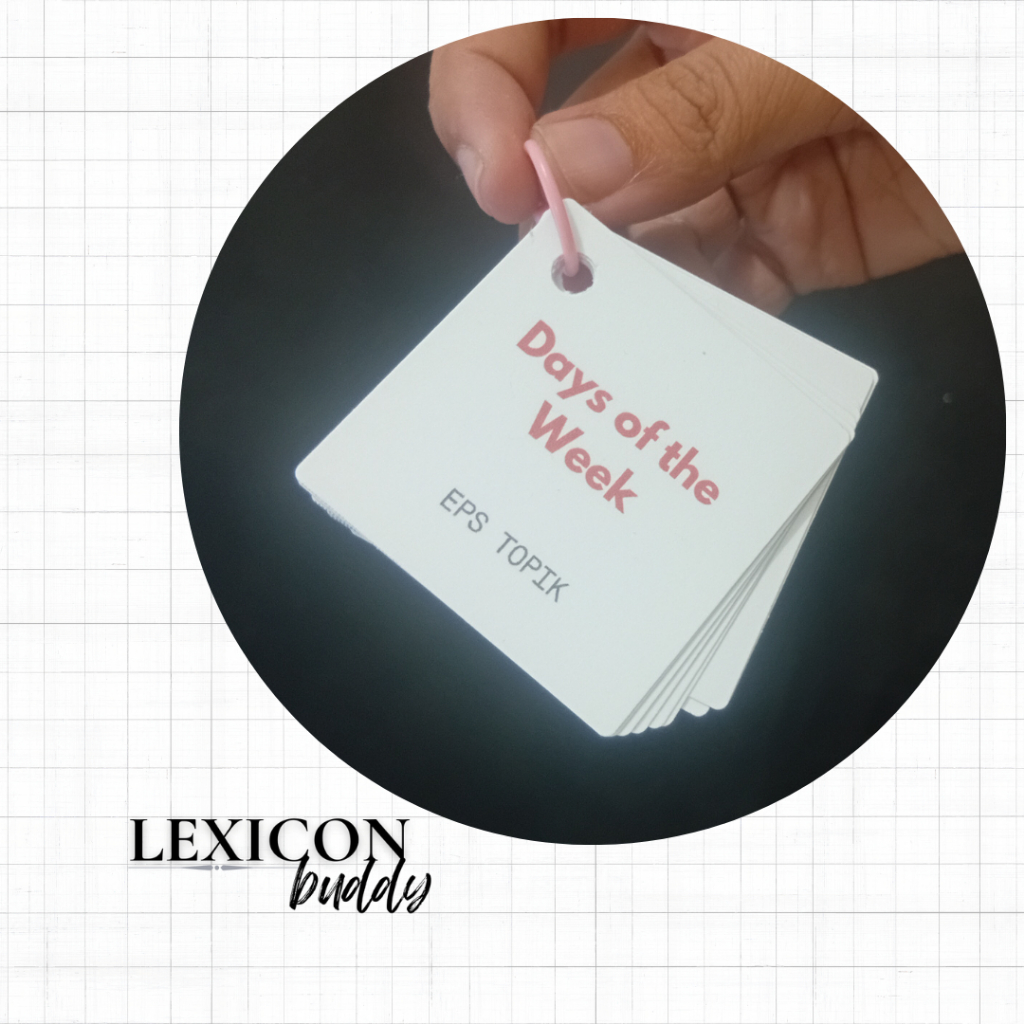 EPS TOPIK - Flash Card for Days of the Week | Shopee Philippines
